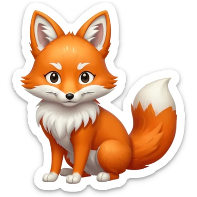 Make a kitsune fox sticker