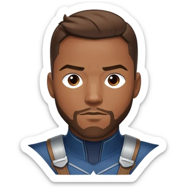 Sam Wilson with side-whiskers from avenger sticker