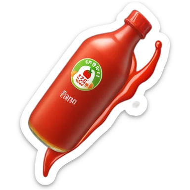 sriracha sauce sticker