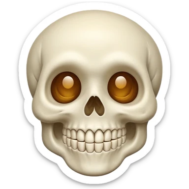 Pookie skull emoji sticker