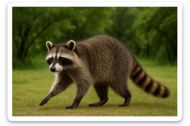 Raccoon sticker