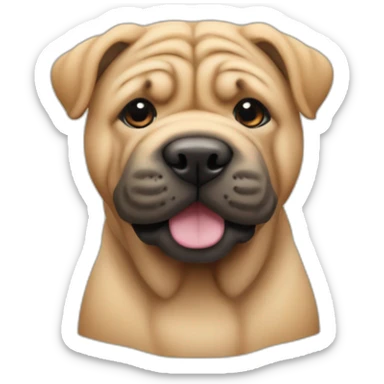 Cute little Shar Pei sticker