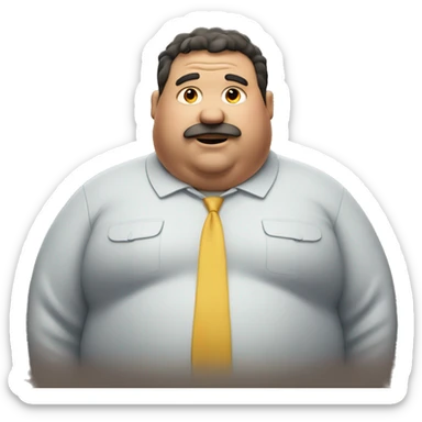 Fat guy sticker