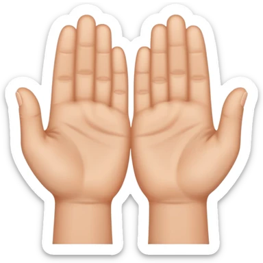 Forma una H con las manos sticker