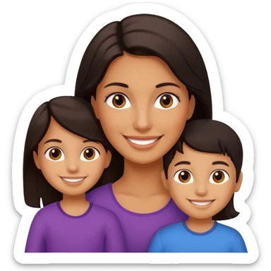 Nany with kids sticker