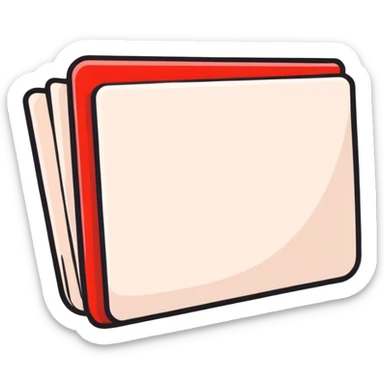 I want the word Content written in bold red letters sticker