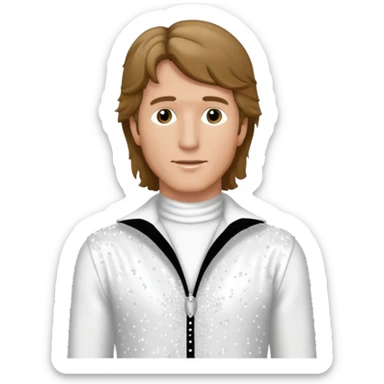 Andy Gibb with white sequin outfit sticker