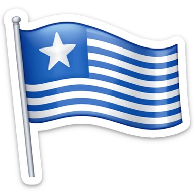 Celui en bas a droite l’étoile decale la a gauche en drapeau  sticker