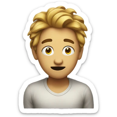 shrugging person pleased sticker