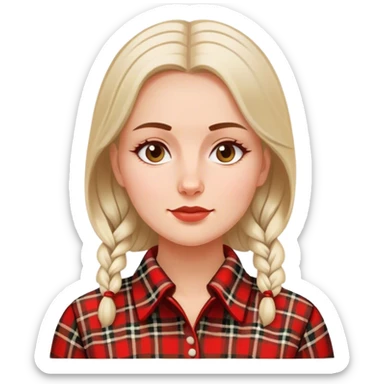 patriot polish european woman simple patriot politician modern poland traditional plaid sticker