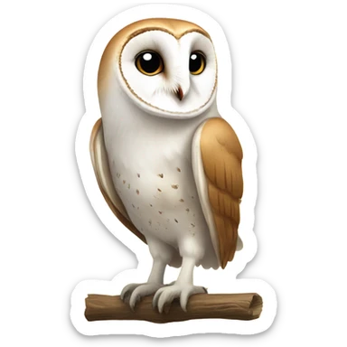 barn owl sticker