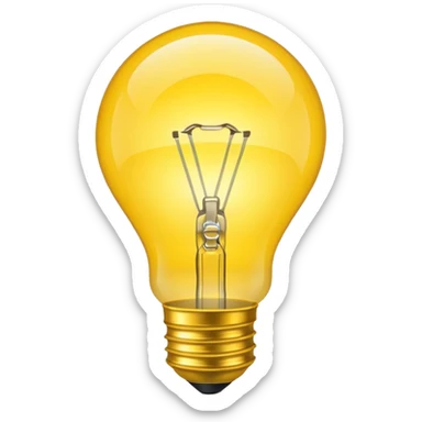 bright lightbulb sticker