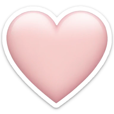 pale pink heart sticker
