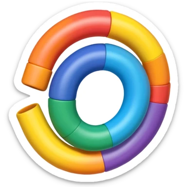 toy spring of plastic sticker