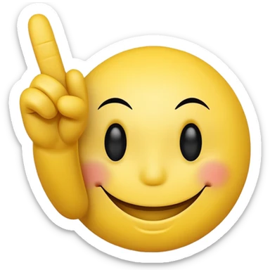 Smiley face with a middle finger sticker