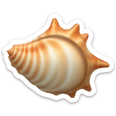 conch shell sticker
