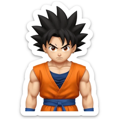 Goku character anime sticker