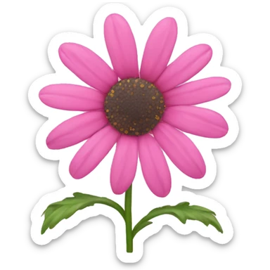 pink daisy sticker
