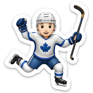 Celebrite of gol by hockey player sticker