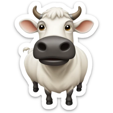 Mucca con mutande sticker