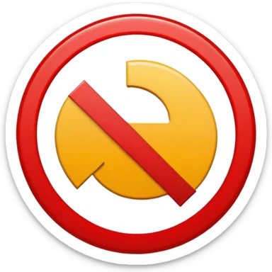 simbolo de prohibido  sticker