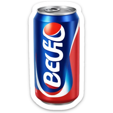 Pepsi max black can sticker