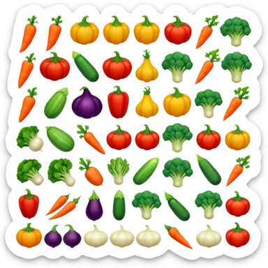 fresh vegetables sticker