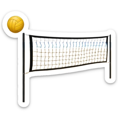 beach Volleyball court sticker