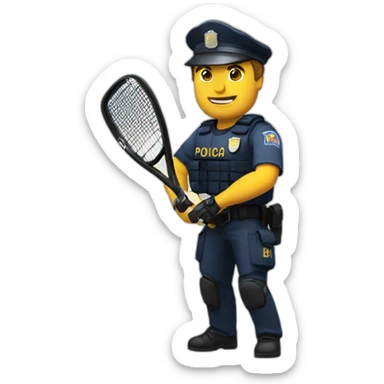 Policia padel sticker