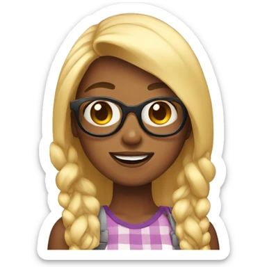 girl taking selfie sticker