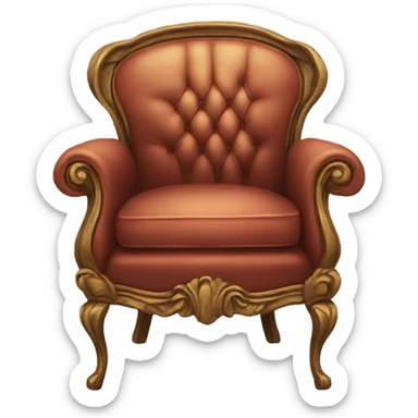 antique chair sticker