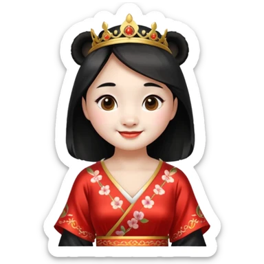 princesse chinoise panda sticker