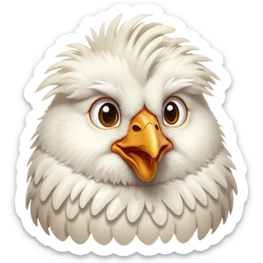 Flirtatious chicken sticker