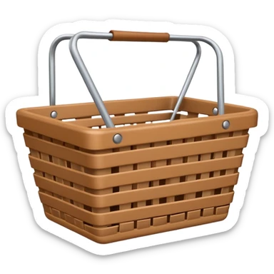 empty shopping basket sticker