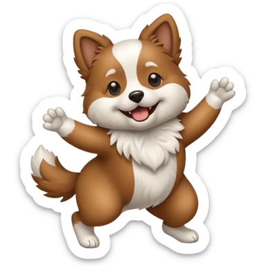 ik wil een hond die danst sticker