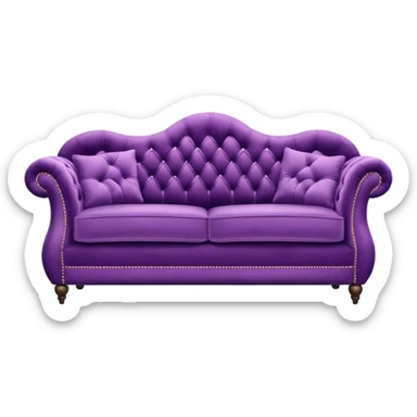 sofa purple sticker