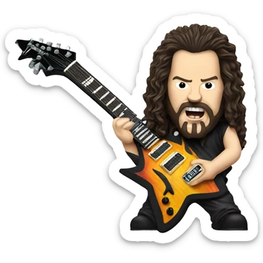 dimebag darrell guitar sticker