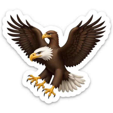 albanian eagle as handsymbol sticker