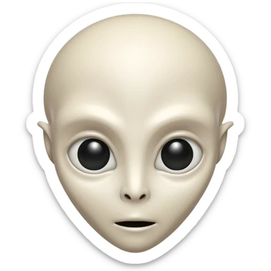 white aliens look alike humans but very tech sticker