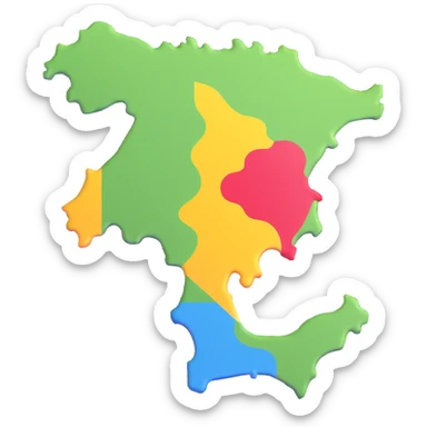 map of Sicily sticker