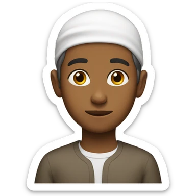 Brown boy muslim 13 year old sticker
