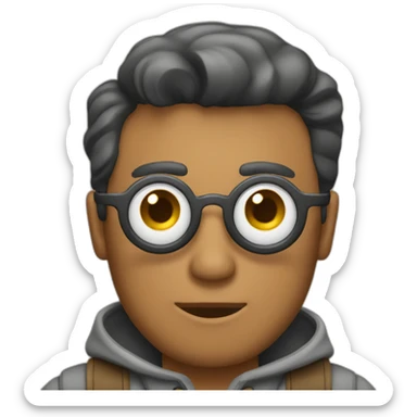 Hombre con una camara sticker