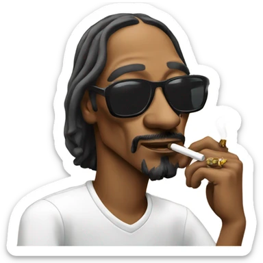 Snoop dogg smoking sticker