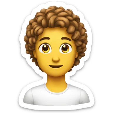 Emojis soltando haire sticker