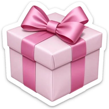 Pink present emoji small sticker