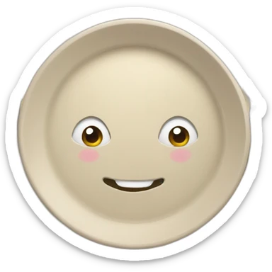 Caca sur une assiette sticker