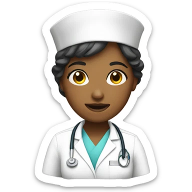 nurse with a lot of work sticker