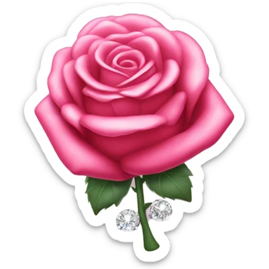 rose toy with diamonds sticker