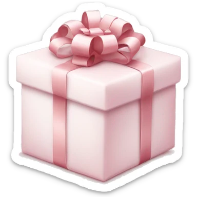 Light pink Christmas gifts under a white Christmas tree  sticker