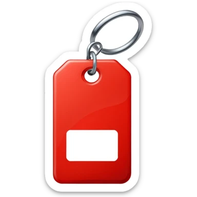 Tag vermelha sticker